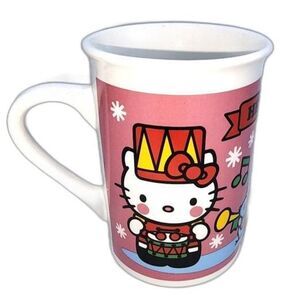 Sanrio Hello Kitty 2013 Pink & White‎ Christmas Coffee Mug 4"HX3"D